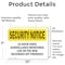 Signmission 24 Hour Video Surveillance OSHA Security Notice Sign, Vinyl Decal, 10in W x 7in L, 2PK OS-2PACK-SN-D-710-L-11499 - alternate 2